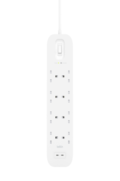 Belkin Surge Protection USB-C 8 Outlets Double 30W PD - SRB004VF2M