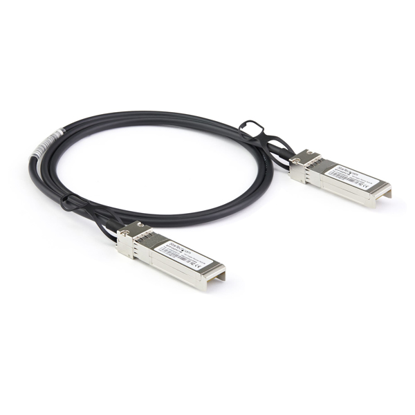 StarTech DACSFP10G3M SFP+ Cable (3m, 10 GbE, Dell EMC DAC-SFP-10G-2M Compatible SFP+ Cable, Passive Copper DAC Cable, Mini-GBIC) - 10GBase Direct Attach Cable - SFP+ (S) Snapped to SFP+ (S) Snapped - 3 m - twinaxial - passive - DACSFP10G3M