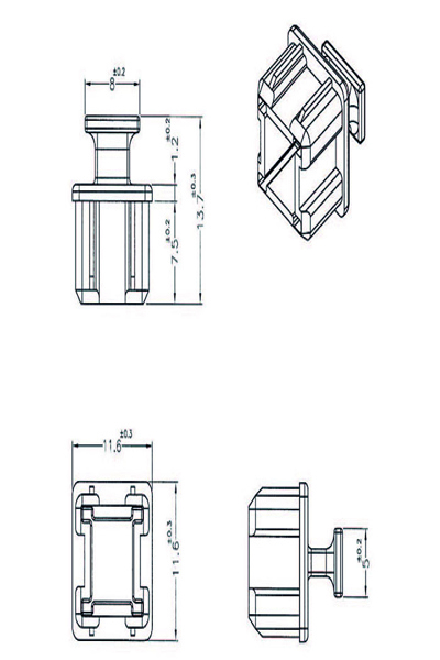 Delock Dammskydd för Mini SAS HD SFF 8644 hona med grepp - 64012
