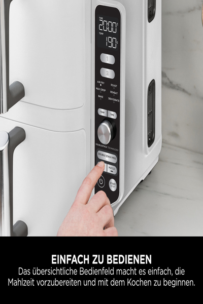 SharkNinja Ninja DoubleStack SL400EUWH - Hot air fryer - SL400EUWH