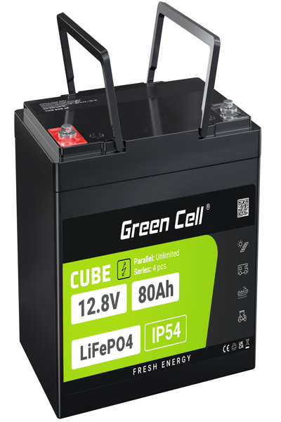 Green Cell CUBE LiFePO4 Special Battery 12.8V 80Ah - GC-LFPGC12V80AH