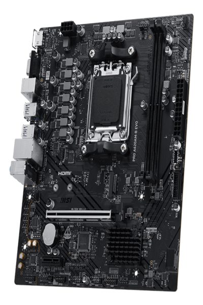 MSI PRO A620AM-B EVO AM5 MOTHERBOARD - 7E36-001R