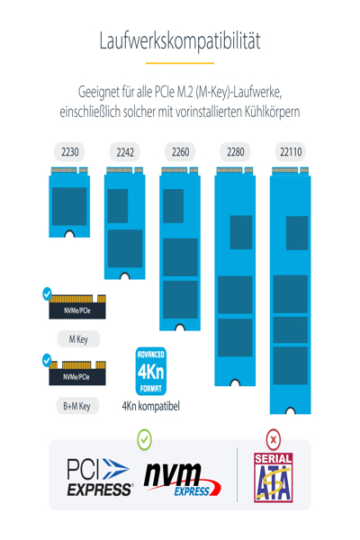 StarTech.com 1:1 fristående M.2 NVMe-hårddiskduplikator och dockningsstation - M2-HDD-DUPLICATOR-N1