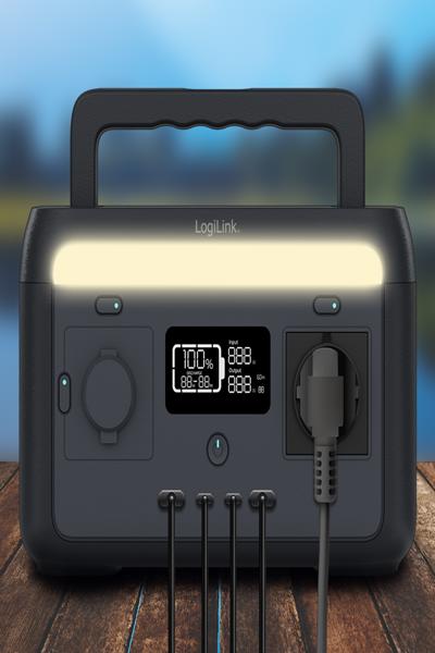 LogiLink 300W Portable Power Station LiFePO4 Svart - PPS0300