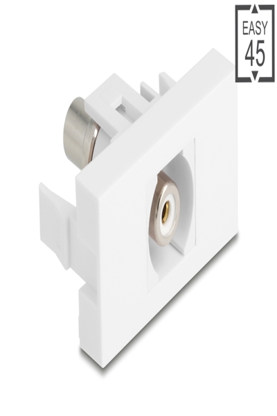 Delock Easy 45 Modul Buchse zu Cinch weiÃƒÅ¸ - 90858