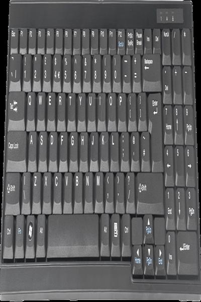 DIGITUS Keyboard Suitable for TFT Consoles, UK Layout - DS-72000UK