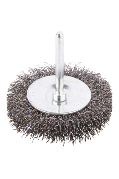 Brosse à roue métallique Makita - pour la peinture, la rouille et les bords soudés