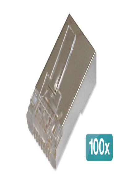 DIGITUS CAT 6 modular plug for round cable, pass through plug - 100 pcs. - AK-219603-100