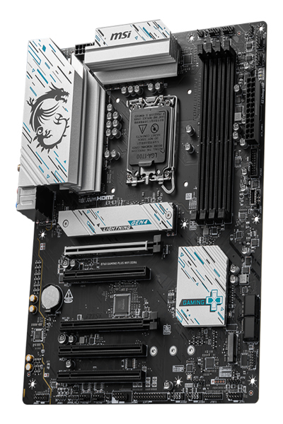 MSI B760 GAMING PLUS WIFI DDR4, Intel, LGA 1700, Intel® Celeron®, Intel® Pentium® Gold, LGA 1700, 128 GB, DDR4-SDRAM - Motherboard - Intel Socket 1700 (Core i) - 7D89-043R