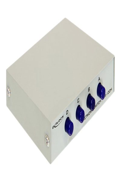Delock Switch - 4 x 10/100 - stationär dator - 87588