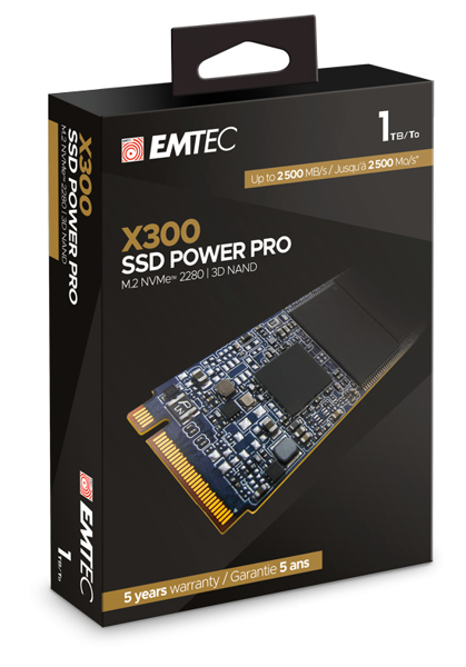 EMTEC Power Pro X300 - SSD - 1 TB - intern - M.2 2280 - ECSSD1TX300