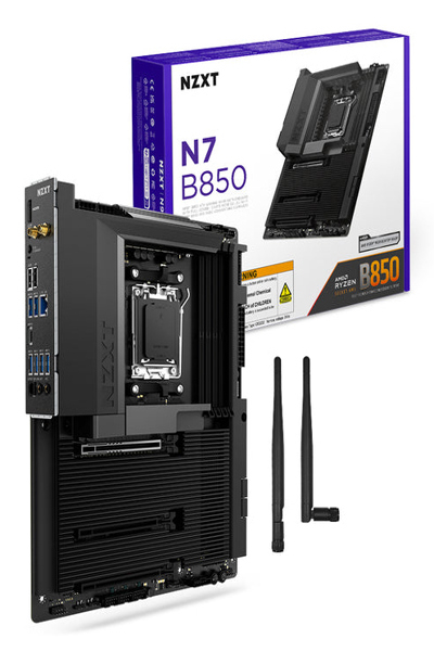 NZXT N7 B850 BLACK MOTHERBOARD AMD AM5 - N7-B85XT-B1