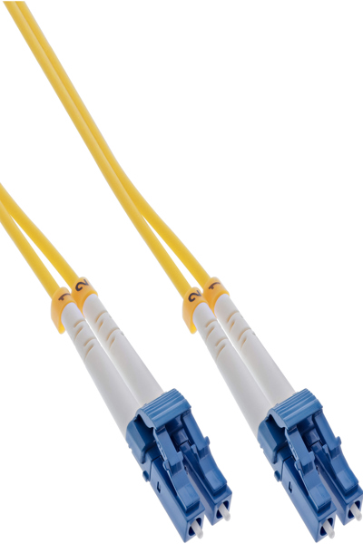 Câble fibre optique duplex en ligne LC/LC 9/125 µm OS2 3 m