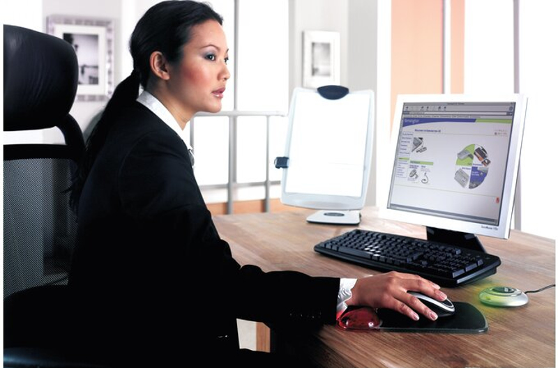 Duo Gel wave-shaped wrist rest - Kensington ergonomic mouse pad - 62402