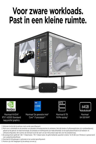 HP Z2 Mini G9: Intel Core i7-14700K Workstation - 996N9ET#ABH