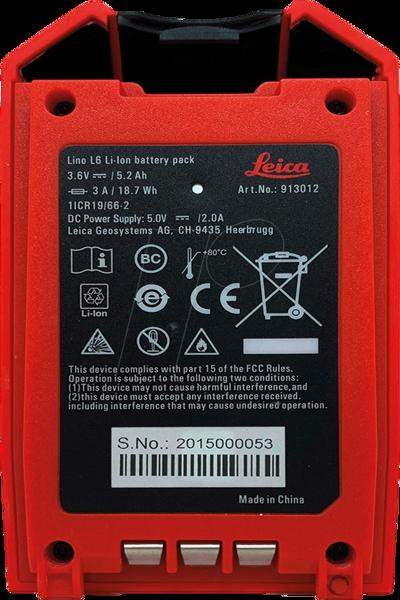 Leica 913012 Lino L6R-1/L6G-1 Li-Ion Battery - 913012