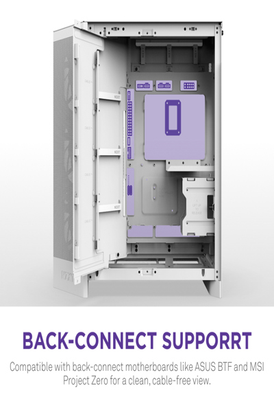 NZXT H9 Flow midi-torn-PC vit - CM-H92FW-01