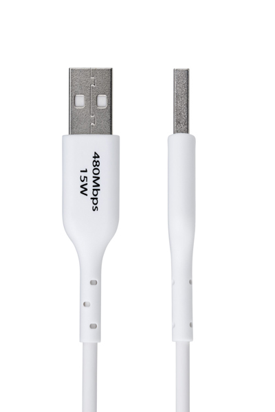StarTech.com 2m vit USB-A till USB-C laddningskabel - USB2AC2MNCWHE