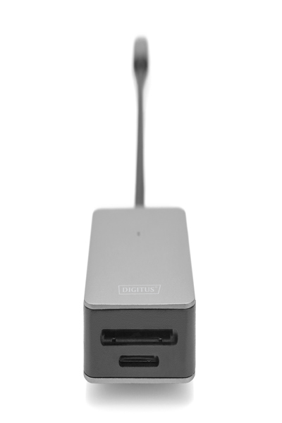 DIGITUS USB-C-kortläsare, 2 portar, hög hastighet - DA-70333