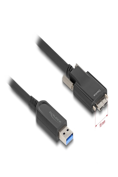 Delock USB-kabel - USB Typ A (hane) till Micro-USB Typ B (hane) skruvbar - 83212
