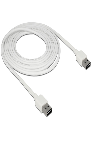 Delock Easy - Câble USB - USB (M) réversible vers USB (M) réversible