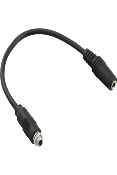 Câble adaptateur audio InLine - 3,5 mm stéréo femelle vers femelle - avec un filetage - 0,2 m