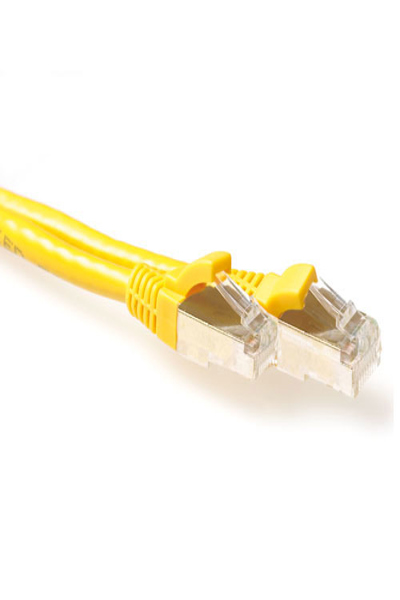 ACT Yellow 3 meter LSZH SFTP CAT6A patch cable snagless with RJ45 connectors - 3 m - Cat6a - S/FTP (S-STP) - RJ-45 - RJ-45 - Yellow