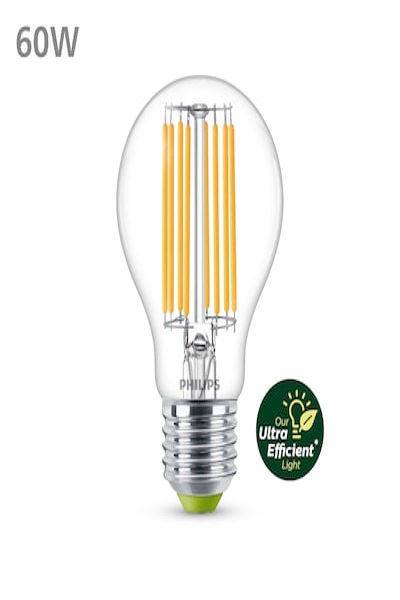 Philips LED Classic Lamp 60W E27 EEK-A Warm Clear 3 Pack