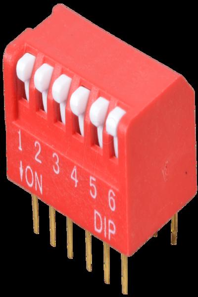 Interrupteur DIP piano 6 pôles Frei DP 06