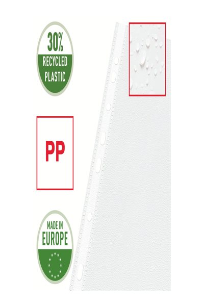 Esselte Leitz ProspekthÃ¼lle Standard Plus DIN A3 quer PP 0.09mm genarbt farblos oben