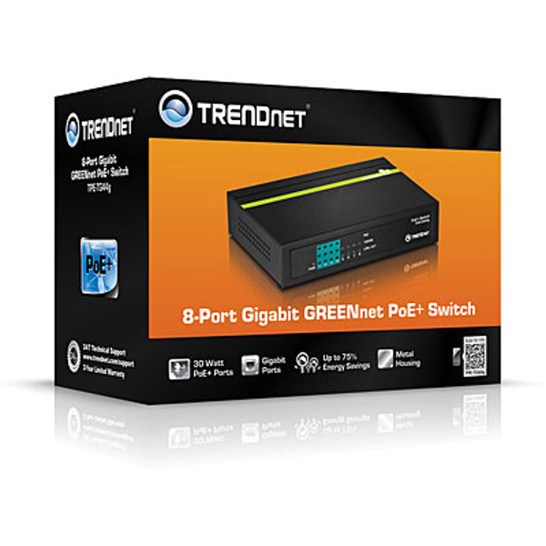 TRENDnet TPE-TG44G - Full duplex - (PoE) Switch - TPE-TG44G