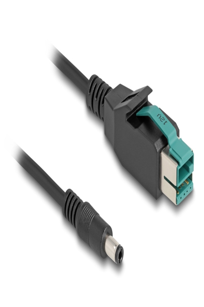 Delock PoweredUSB cable - USB PlusPower (12 V) (M) to DC jack 5.5 x 2.5 mm (M) - 80497