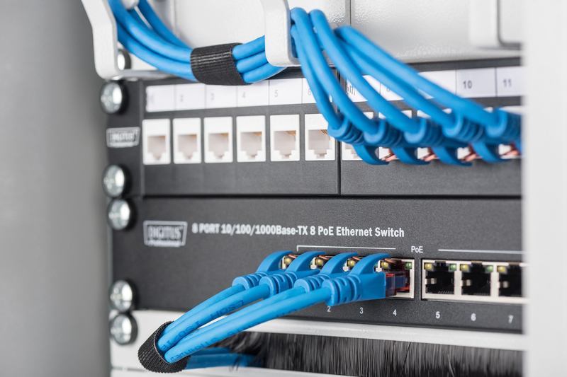 DIGITUS 10inch Cable Management Panel - DN-10 ORG-1/2U