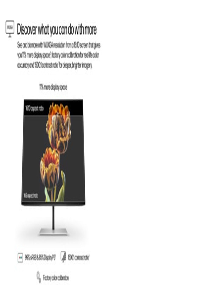 HP Series 7 Pro WUXGA Monitor: 24-inch (724pn), 61 cm - 8X534AT