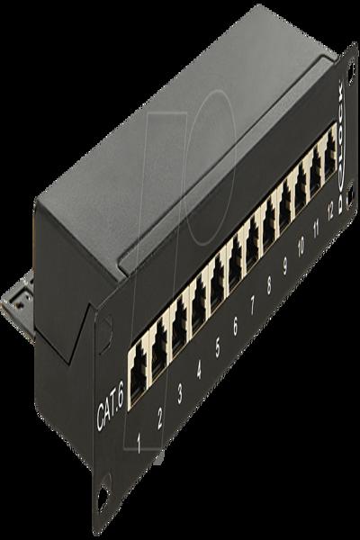 Delock Patchpanel - CAT 6 - RJ-45 X 12 - 43297