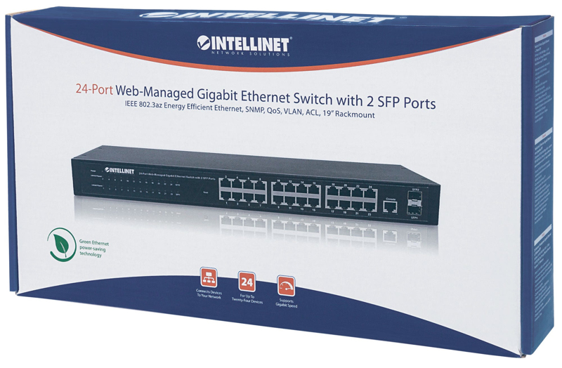 Webhanterad Gigabit Ethernet-switch med 24 portar - 560917