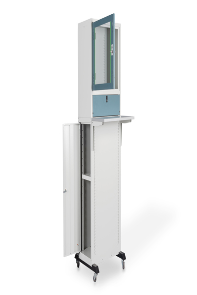 DIGITUS Mobile Workstation - Freestanding rack - 200 kg - Castor wheels - 51.8 kg - Grey - DN-39007