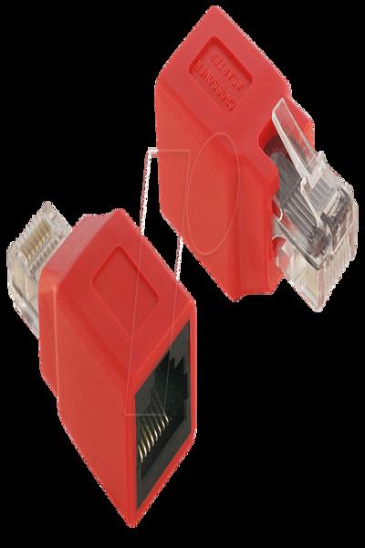 Delock Crossover adapter - RJ-45 (M) to RJ-45 (F) - 65025