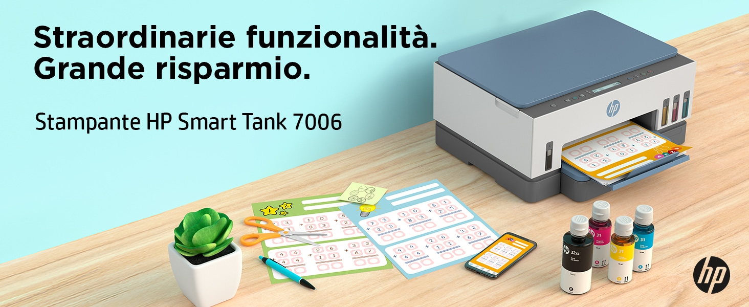 HP Printer Smart Tank 7006 All-in-One - Inkjet - Colored - 28B55A#BHC