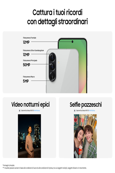 Samsung Galaxy A56 A566 - Smartphone - 128 GB - SM-A566BZAAEUE