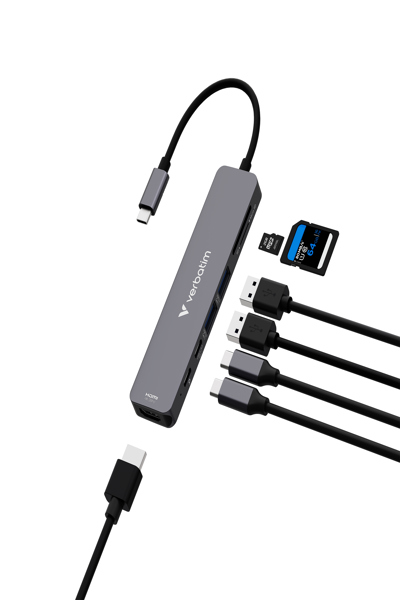 Verbatim USB-C Essentials multiport hub 7-ports - 32158