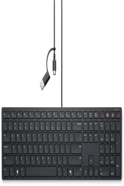 Dell Wired Collaboration Keyboard kb525c us International QWERTY - Keyboard - QWERTY - KB525C-EN-EMEA