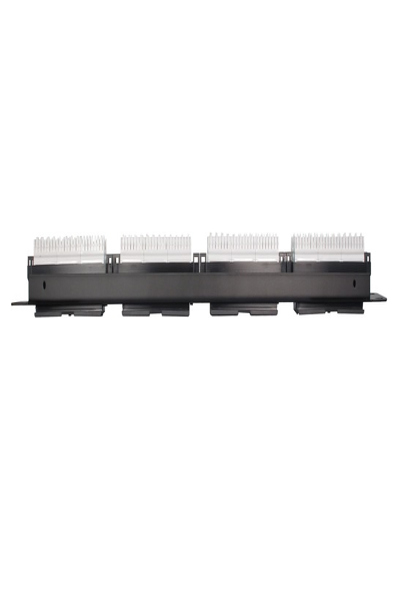 Inter-Tech Câble 19'' Cat.5e UTP 24 A - RJ-45 - Cat5e - Noir - Métal - Plastique - Montage en rack - 482 mm