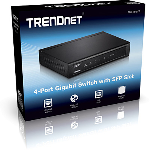 TRENDnet TEG-S51SFP - Gigabit Switch - TEG-S51SFP