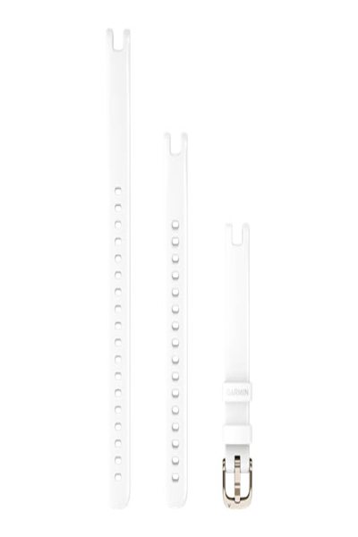 Bracelet de montre connectée Garmin Lily Bands, silicone blanc