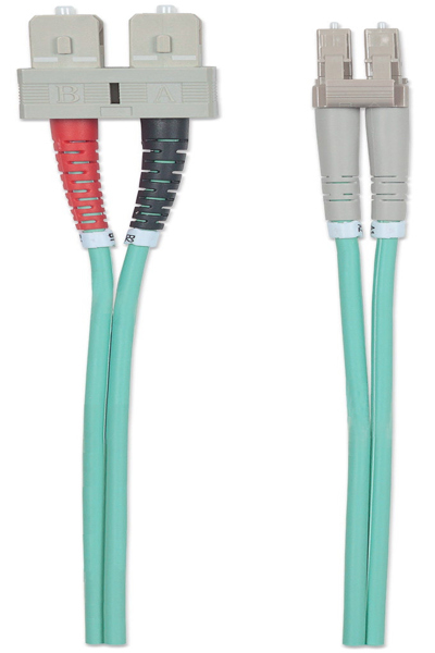 Intellinet Fiber Optic Patch Cable OM3 LC/SC 2m - 750158
