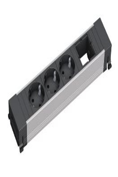 Bachmann CONFERENCE 3x AC-uttag svart - 909011