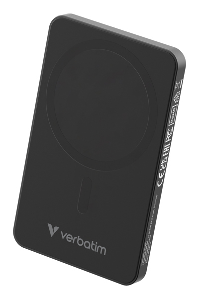 Verbatim Essential Power Bank magn.wirel. schw. 32225 - Rechargable Battery - 32225