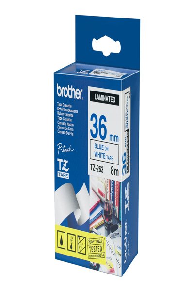 Brother Roll (3.6cm) 1 cassette(s) laminated tape - TZ-263