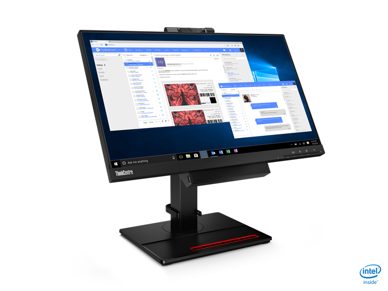 ThinkCentre Tiny-in-One 22 Gen 4 - LED-Monitor - 55 cm (22") (21.5" sichtbar) - 1920 x 1080 Full HD (1080p) - 250 cd/m? - 1000:1 - 4 ms - DisplayPort - Lautsprecher - Svart - 11GSPAT1EU